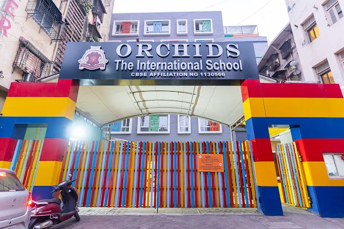 Orchids The International School campus entrance at Masjid Bunder, Mumbai